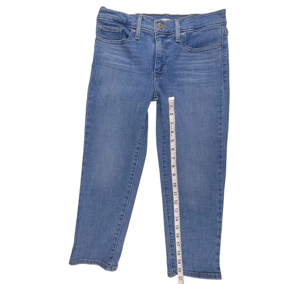 Levis 311 Shaping Skinny Capri 27 Comfort Stretch Flex Motion Light Denim Jeans - Picture 5 of 11